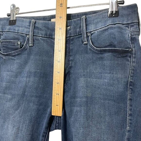 Mother Looker Ankle Fray Jeans Repeating Love Women’s Size 26 Raw Hem - Picture 14 of 15